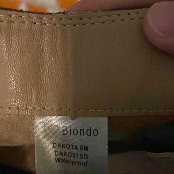 NWOB Women's Brown Ankle Boots Blondo 8 waterproof-Brand new - Picture 6 of 6